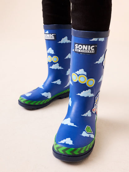 Blue Sonic Rubber Wellies image 1