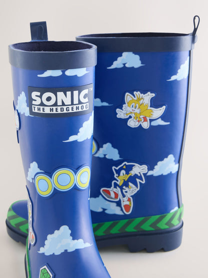 Blue Sonic Rubber Wellies image 7