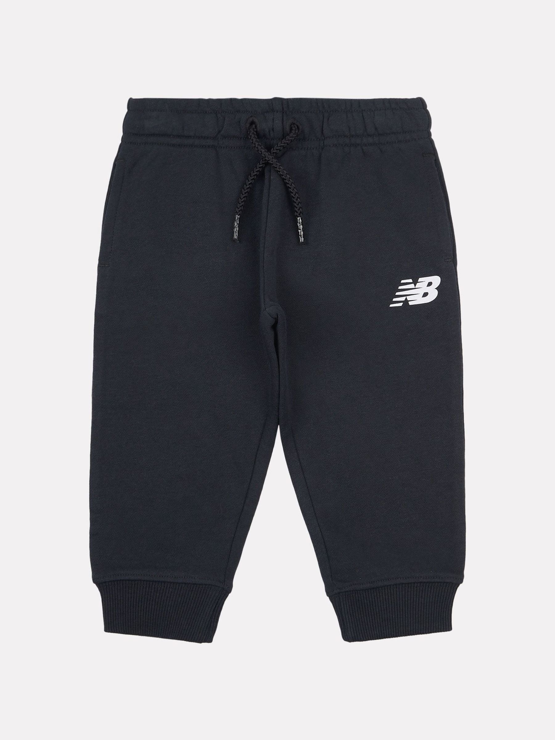 New Balance Black Graphic Print Joggers image 1