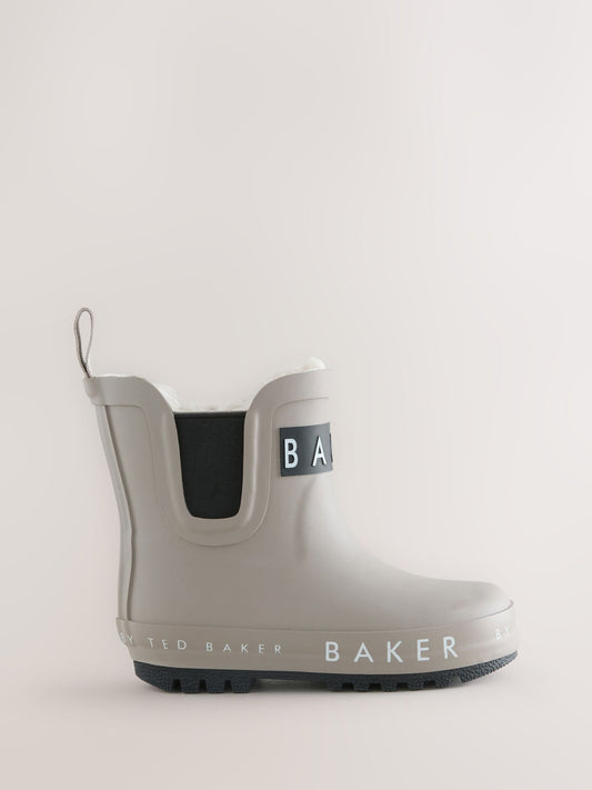 Dsiney Kidz - Baker by Ted Baker Stone Faux Fur Lined Welly Boots image 2