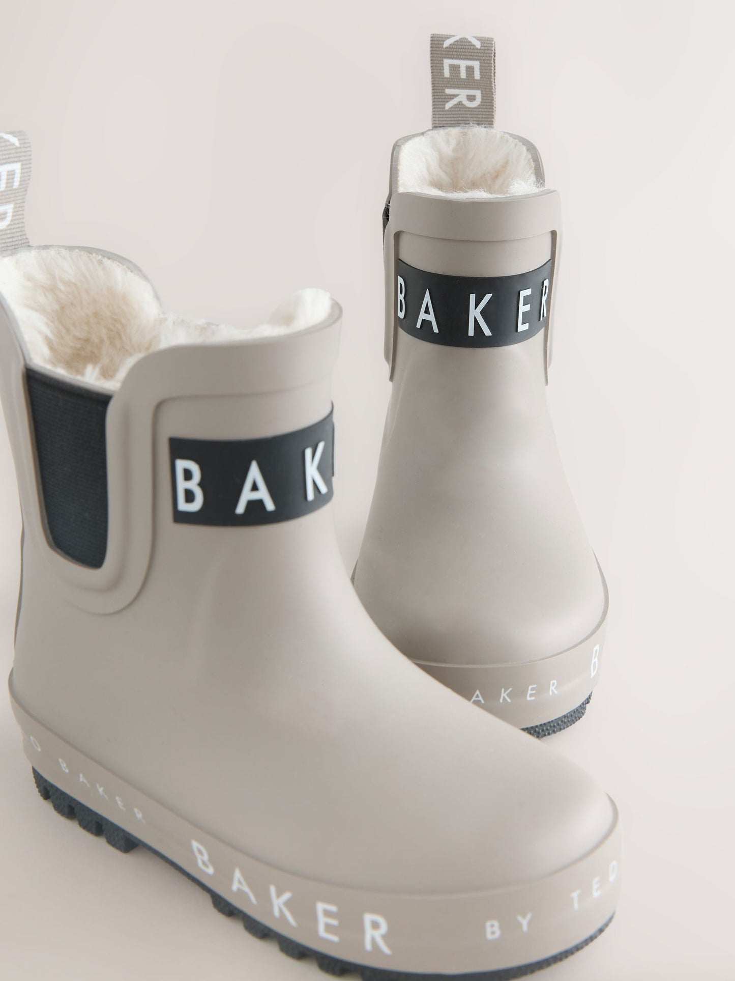 Baker by Ted Baker Boys Faux Fur Lined Welly Boots image 3
