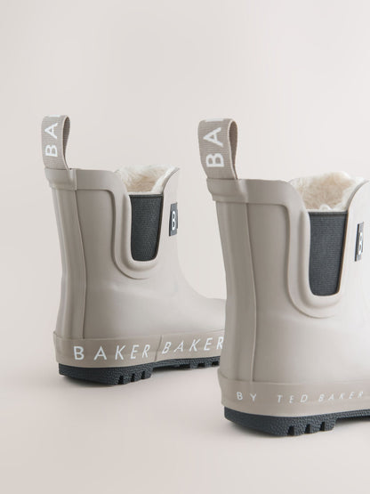 Baker by Ted Baker Boys Faux Fur Lined Welly Boots image 4