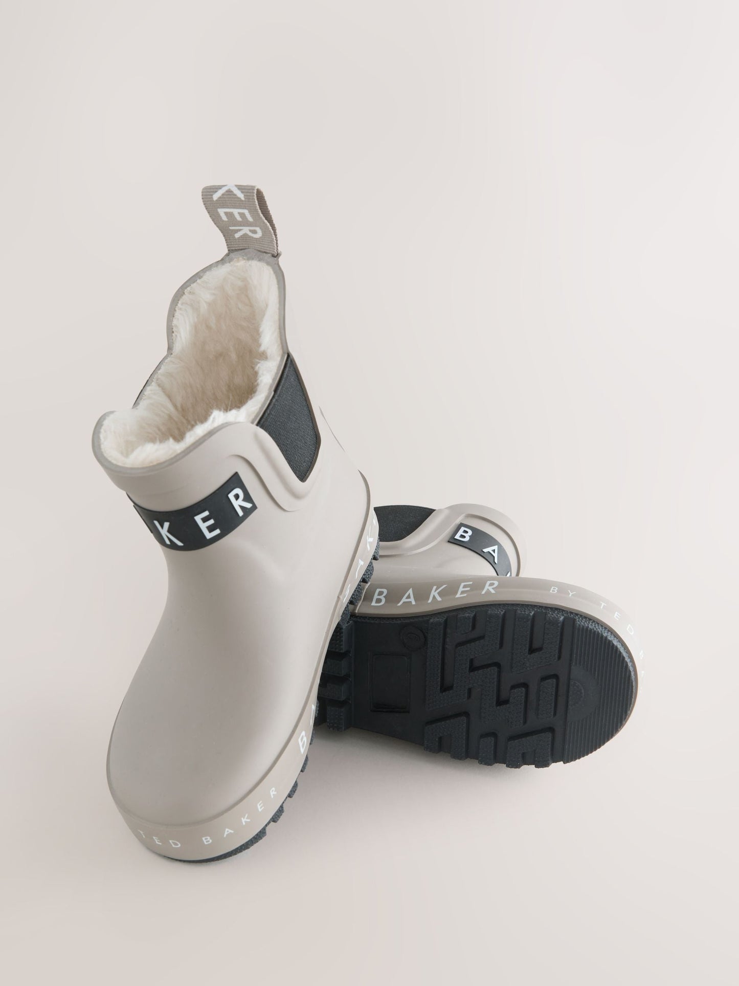 Baker by Ted Baker Boys Faux Fur Lined Welly Boots image 5