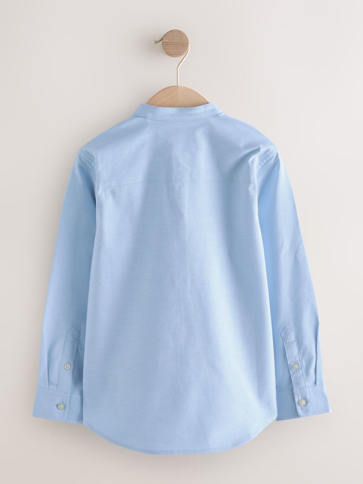 Dsiney Kidz - Blue Long Sleeve Grandad Collar Oxford Shirt (3-16yrs) image 5