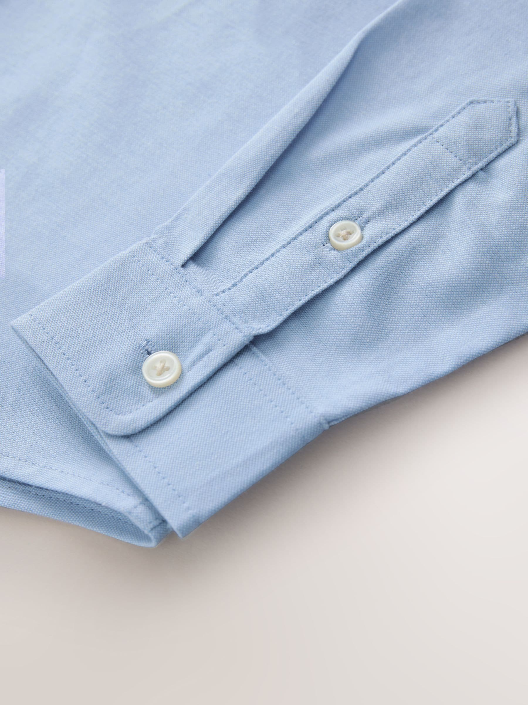 Dsiney Kidz - Blue Long Sleeve Grandad Collar Oxford Shirt (3-16yrs) image 6