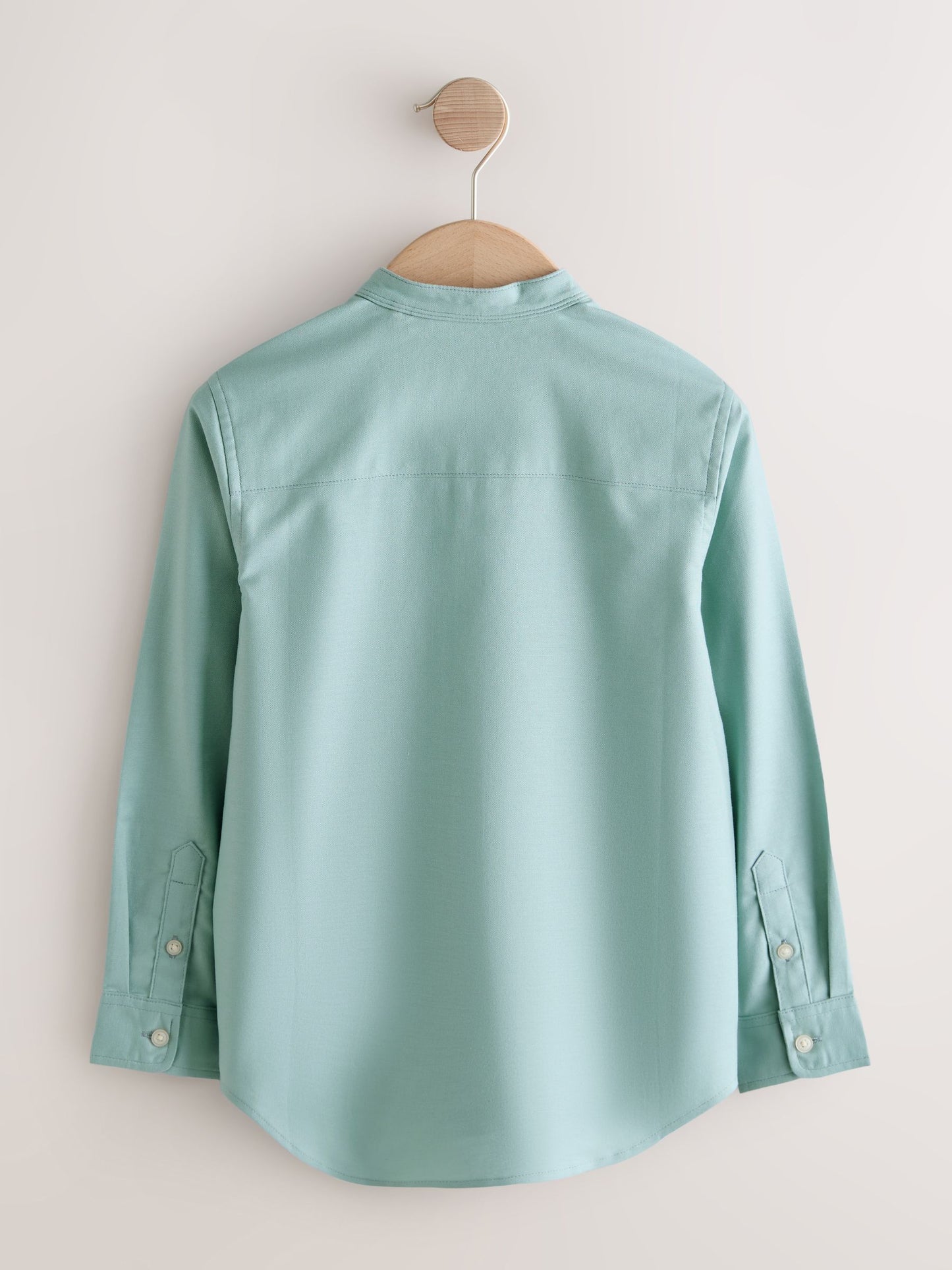 Dsiney Kidz - Mineral Green Long Sleeve Grandad Collar Oxford Shirt (3-16yrs) image 5