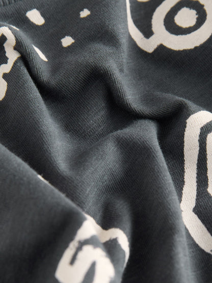 Black/White Digger Short Sleeve All-Over Print T-Shirt (3 Month-7 Years) (3mths-7yrs) image 3