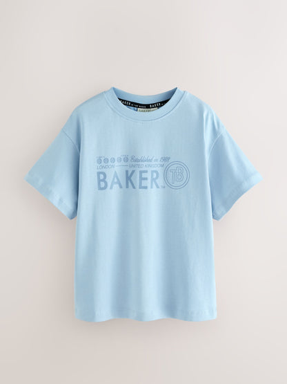 Dsiney Kidz - Baker by Ted Baker Navy/Blue/Stone Baker by Ted Baker 3 Pack T-Shirts image 2
