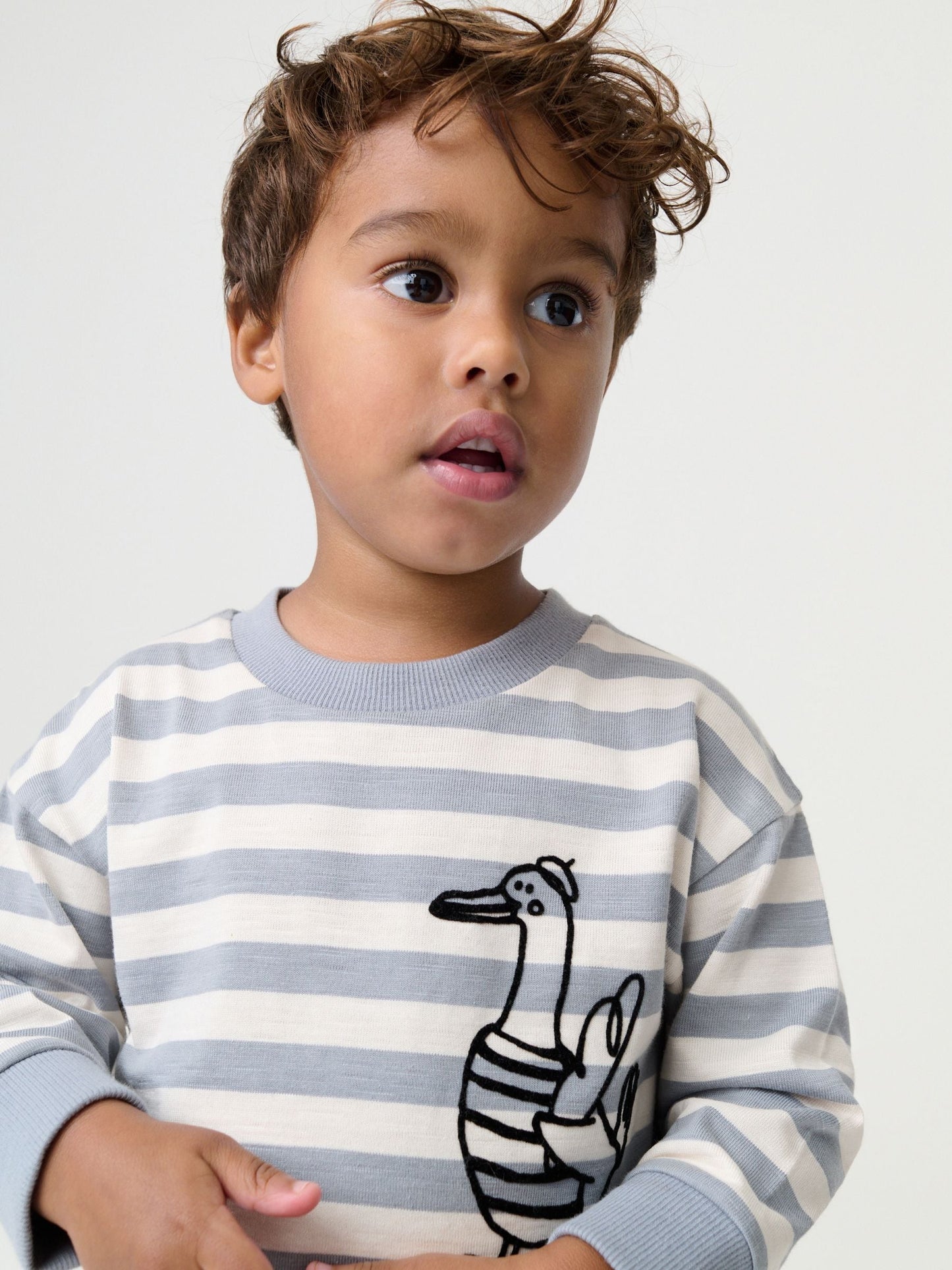 Dsiney Kidz - Grey Duck Long Sleeve Back Print T-Shirt (3mths-7yrs) image 4