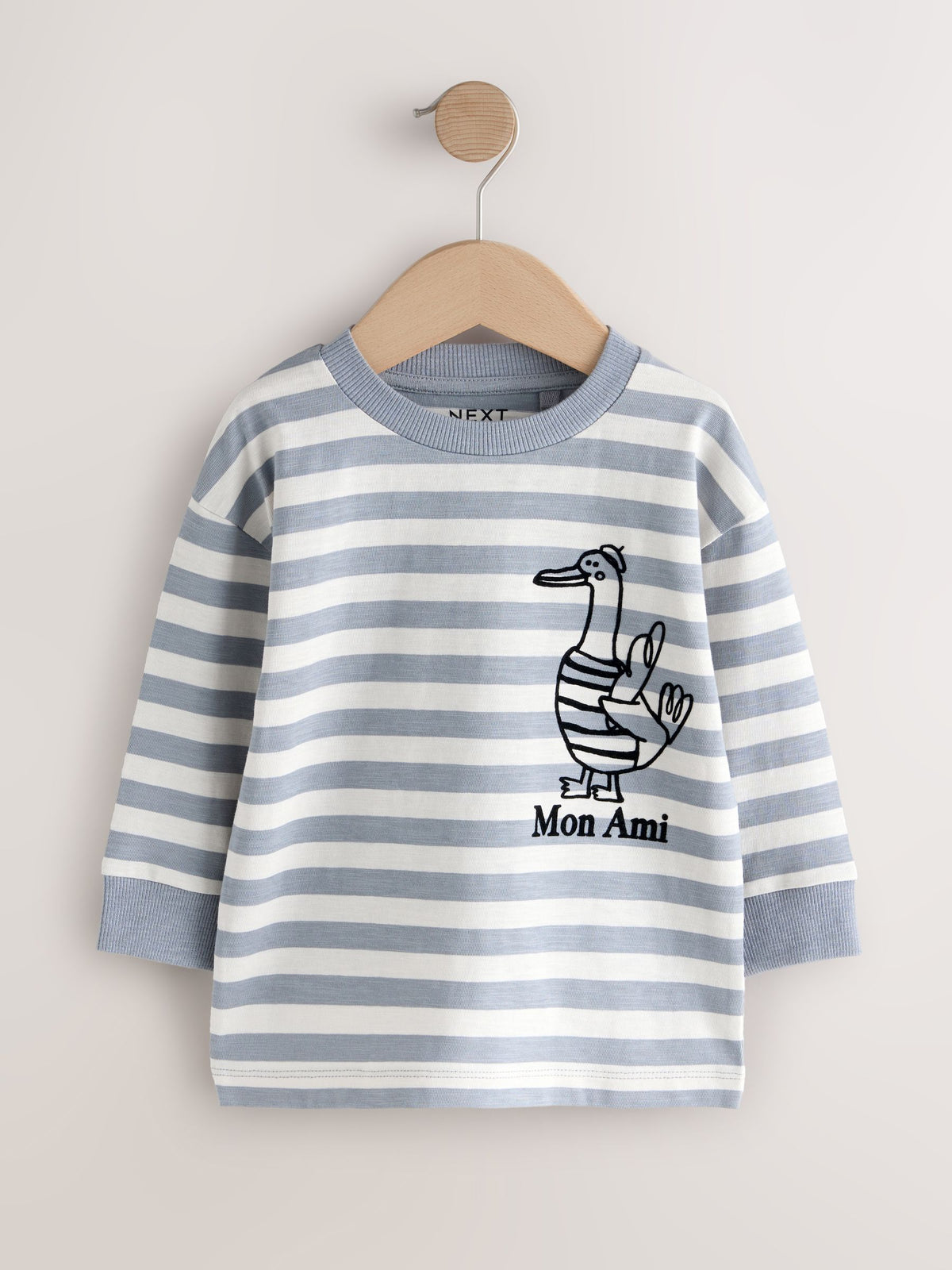 Dsiney Kidz - Grey Duck Long Sleeve Back Print T-Shirt (3mths-7yrs) image 5