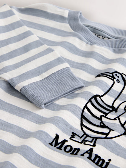 Dsiney Kidz - Grey Duck Long Sleeve Back Print T-Shirt (3mths-7yrs) image 7