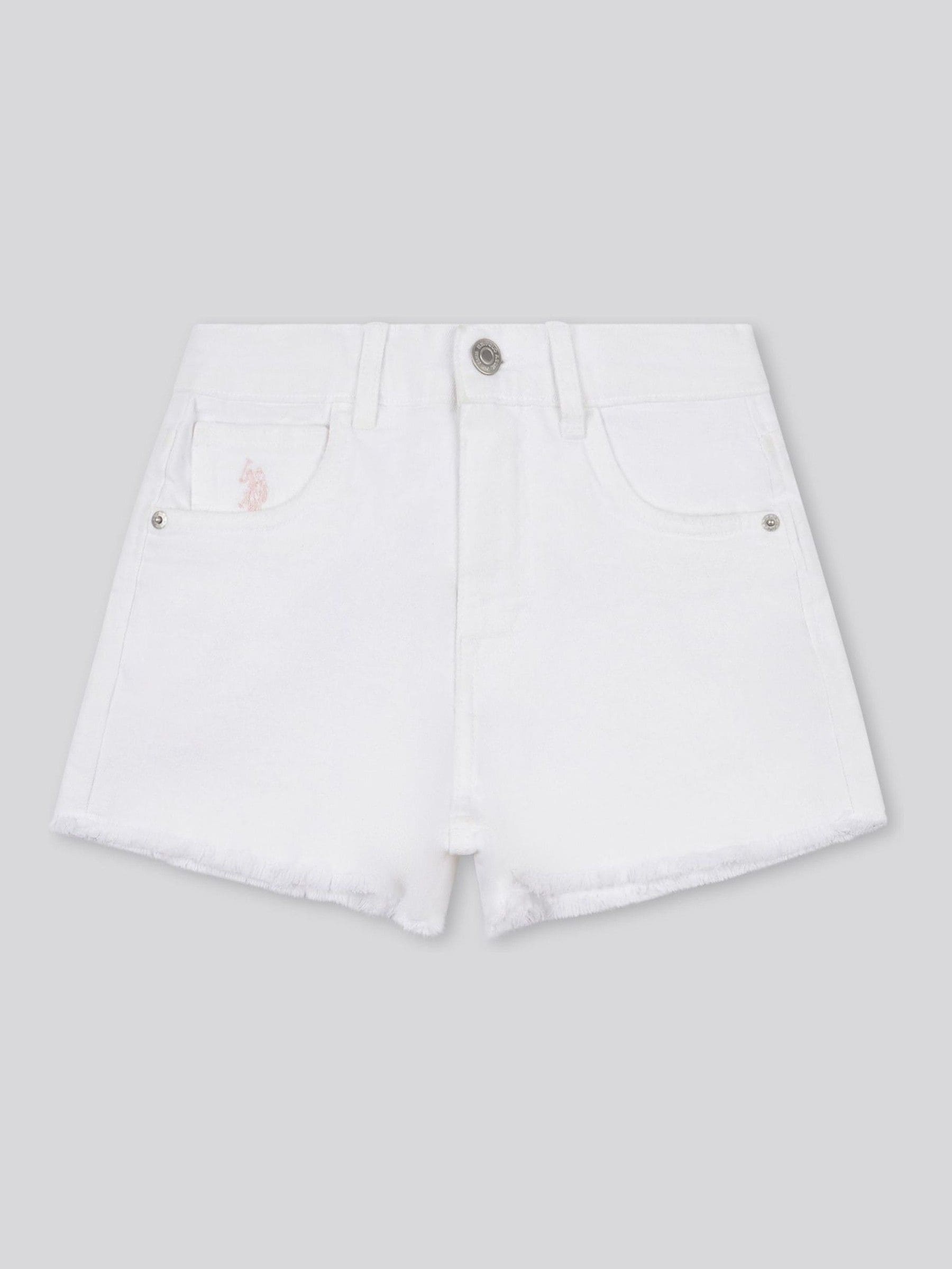 Dsiney Kidz - U.S. Polo Assn White Wash Denim Shorts image 6