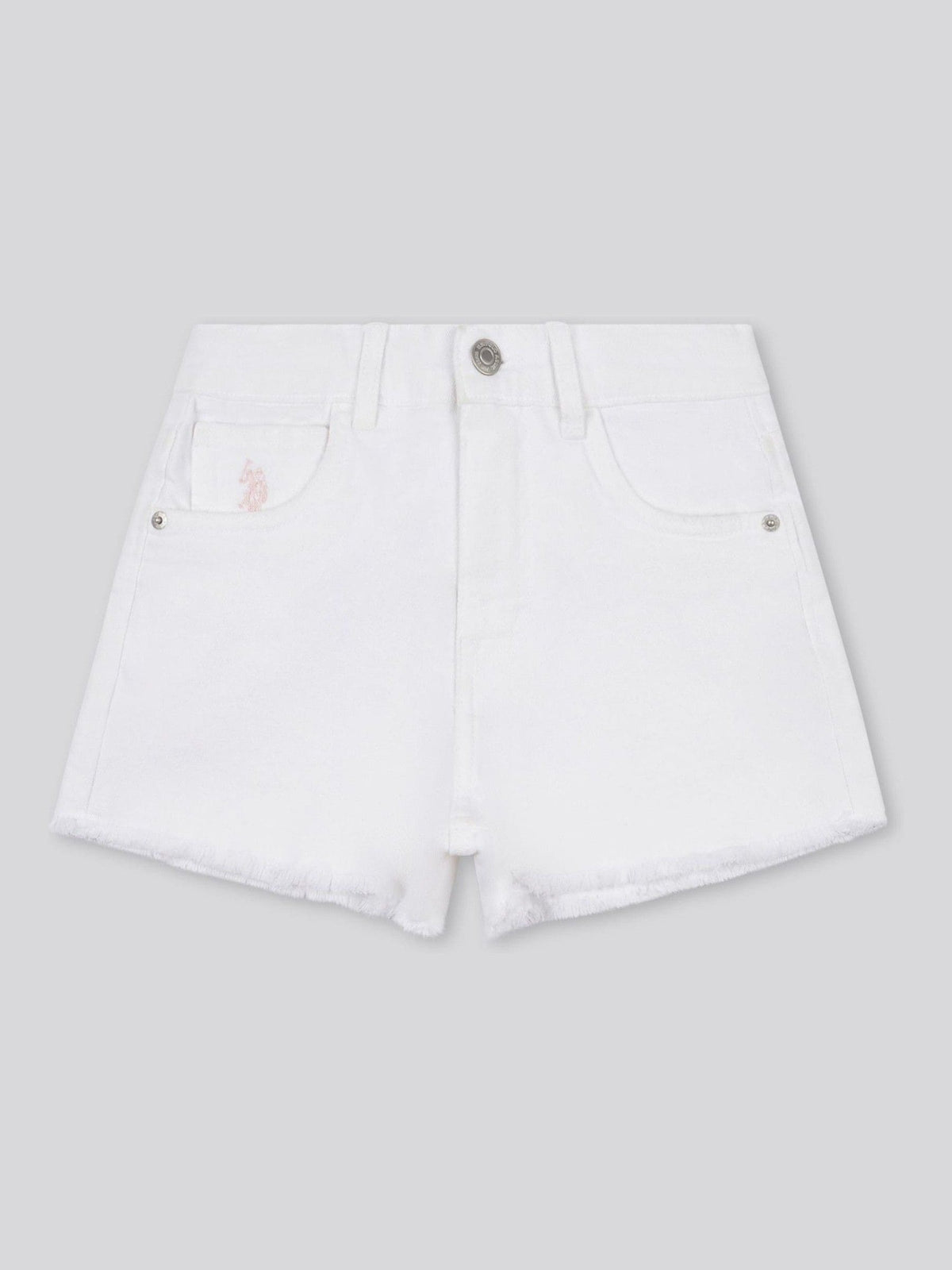 Dsiney Kidz - U.S. Polo Assn White Wash Denim Shorts image 6