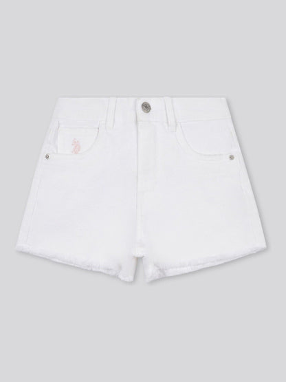 Dsiney Kidz - U.S. Polo Assn White Wash Denim Shorts image 6