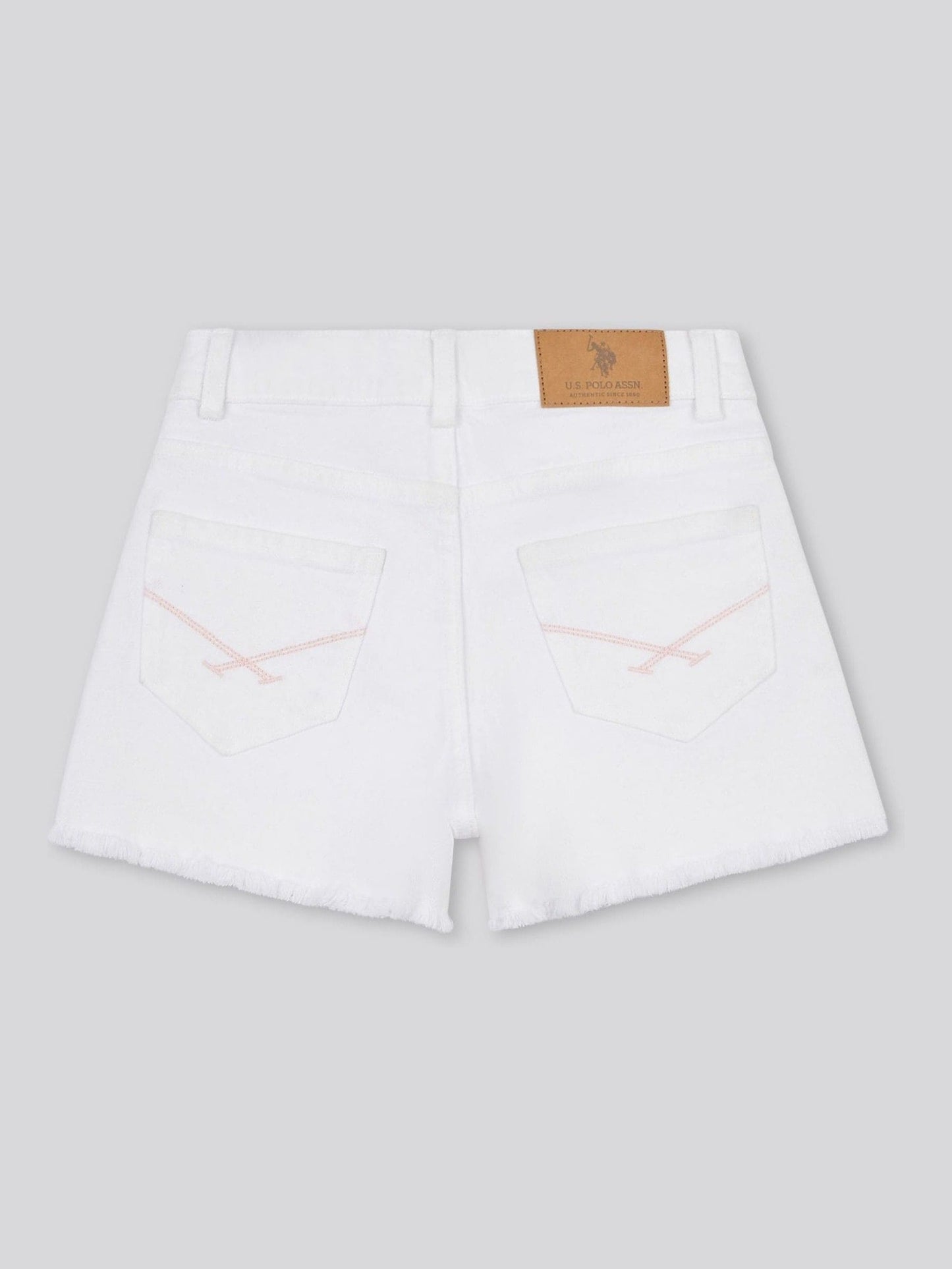 Dsiney Kidz - U.S. Polo Assn White Wash Denim Shorts image 7