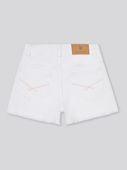Dsiney Kidz - U.S. Polo Assn White Wash Denim Shorts image 7
