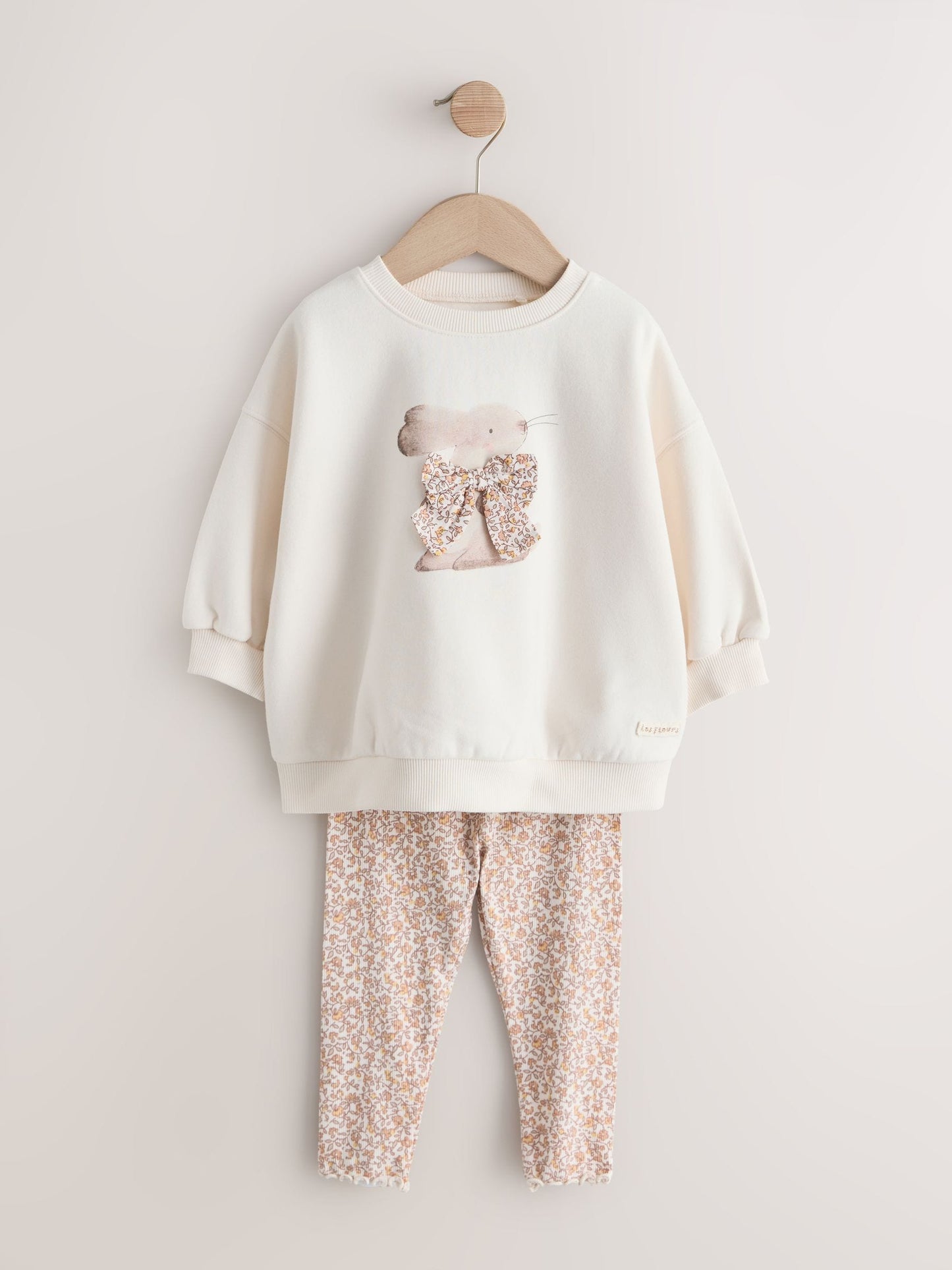 Neutral Sweatshirt & Leggings Set 2 Pack (3mths-7yrs) image 6