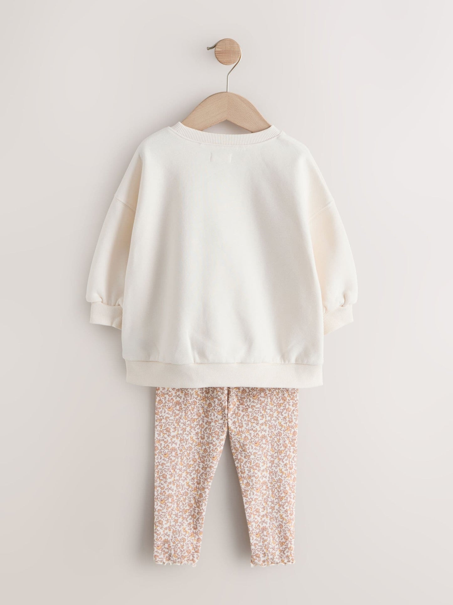 Neutral Sweatshirt & Leggings Set 2 Pack (3mths-7yrs) image 7