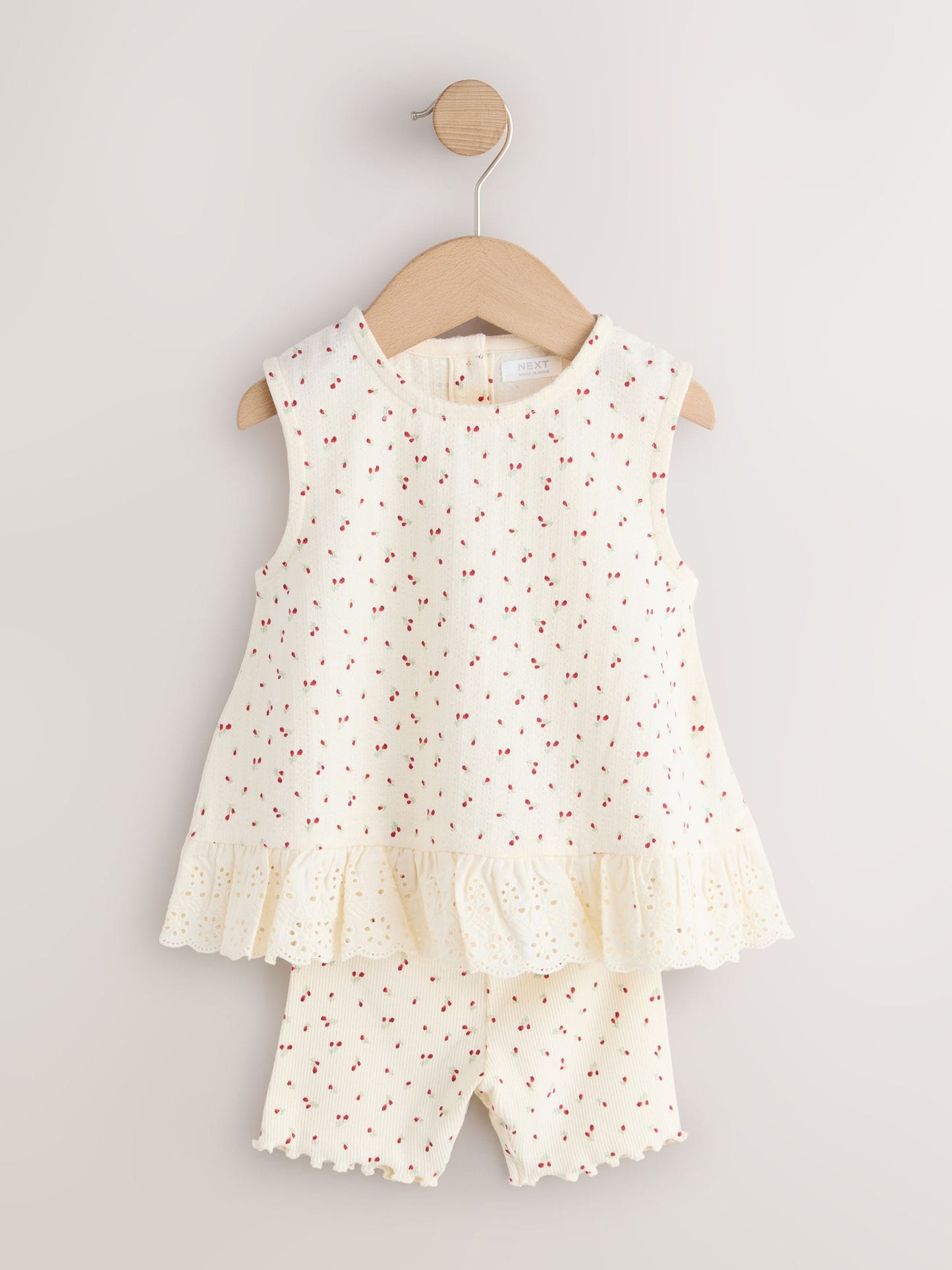 Red & White Vest and Shorts Set 2 Pack (3mths-7yrs) image 7