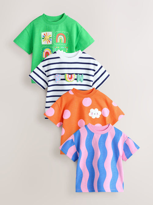 Rainbow T-Shirts 4 Pack (3mths-7yrs) image 1