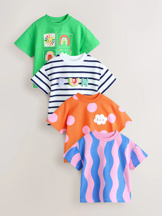 Rainbow T-Shirts 4 Pack (3mths-7yrs)