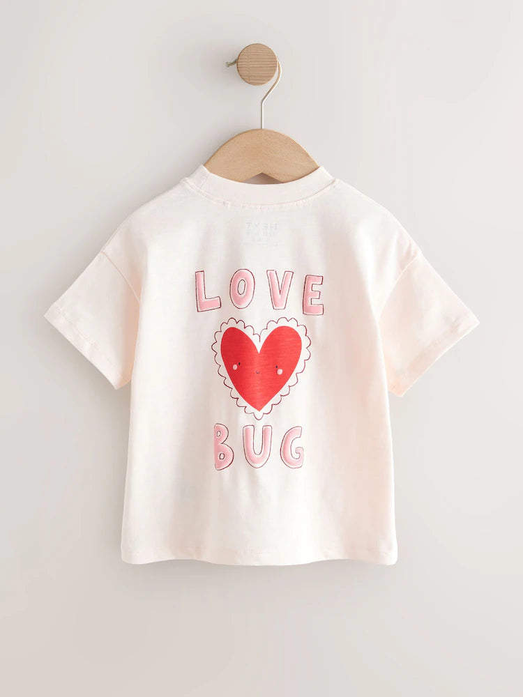 Red Hearts T-Shirts 3 Pack (3mths-7yrs)