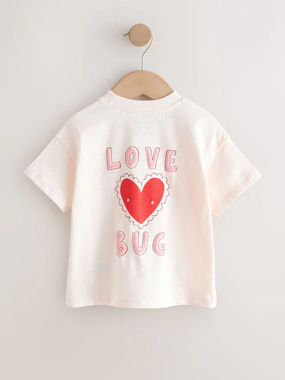 Red Hearts T-Shirts 3 Pack (3mths-7yrs)