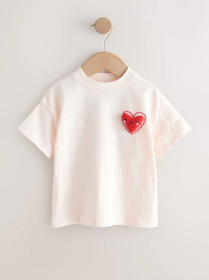 Red Hearts T-Shirts 3 Pack (3mths-7yrs)