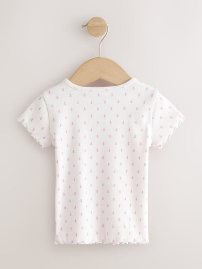 Dsiney Kidz - Pink Short Sleeve T-Shirts 5 Pack (3mths-7yrs) image 3