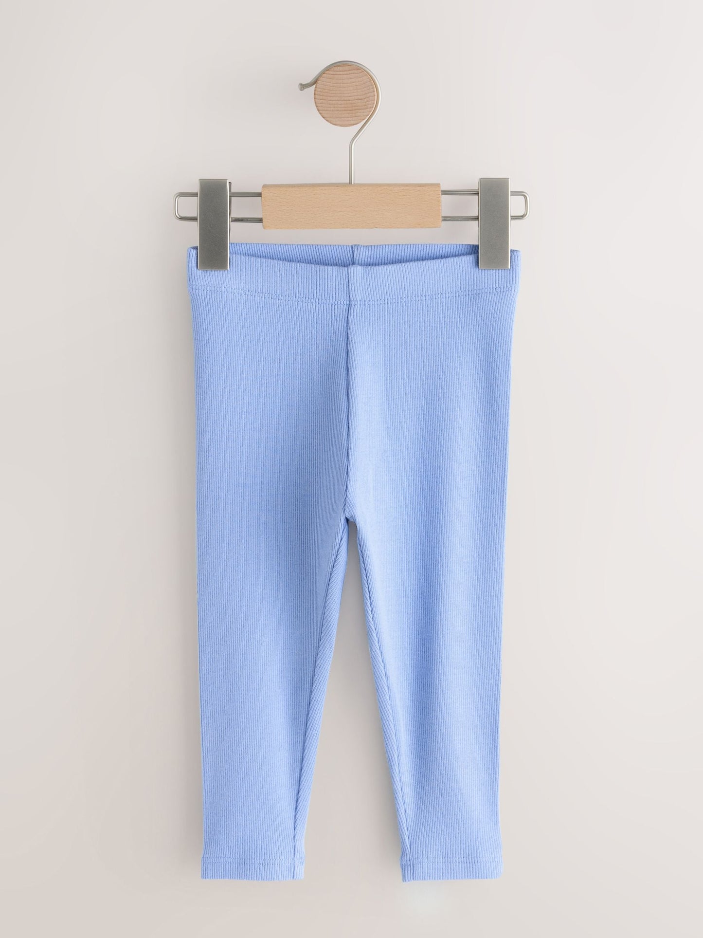 Pastel Rainbow Ribbed Leggings 5 Pack (3mths-7yrs) image 4