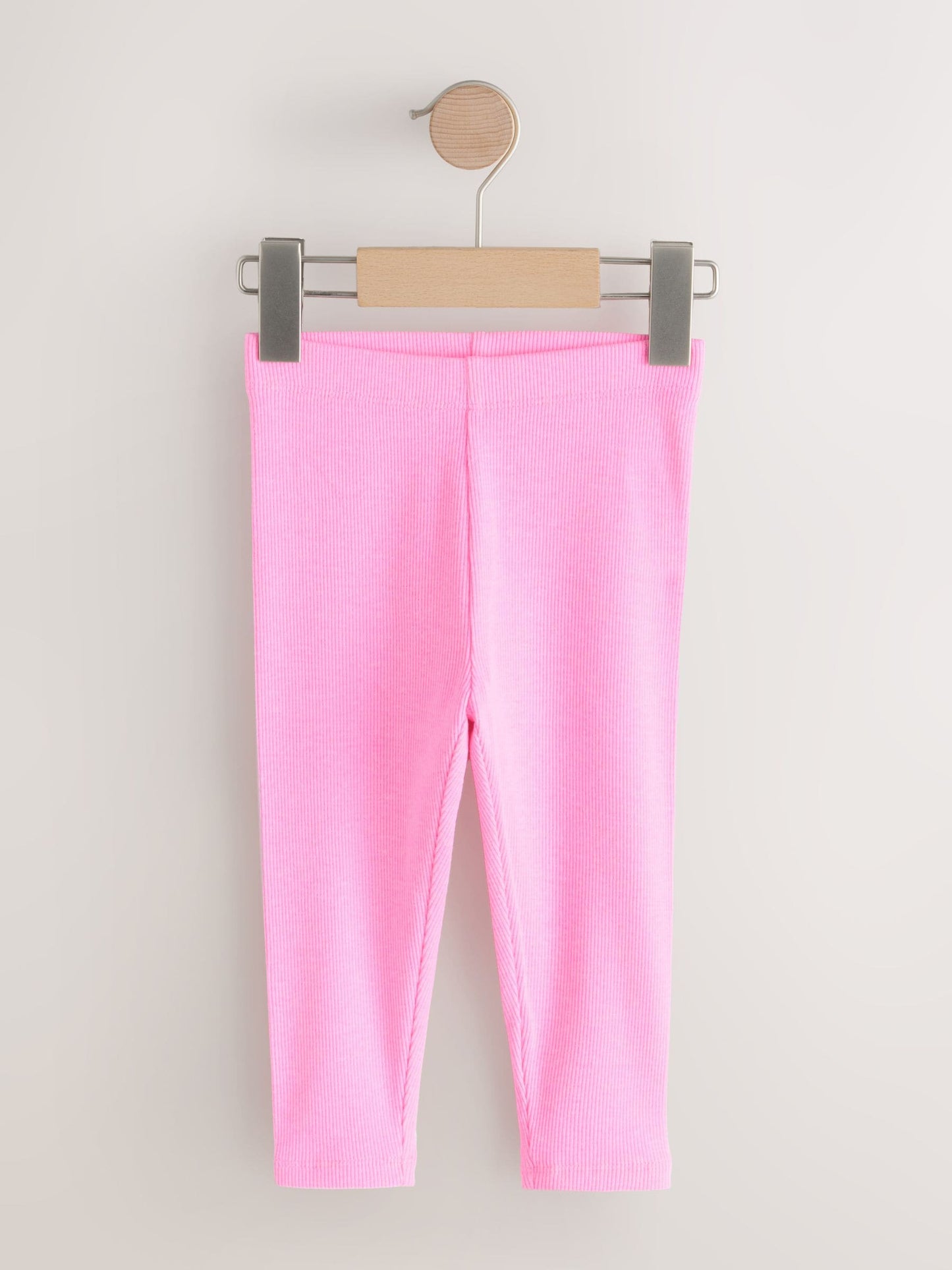 Pastel Rainbow Ribbed Leggings 5 Pack (3mths-7yrs) image 6