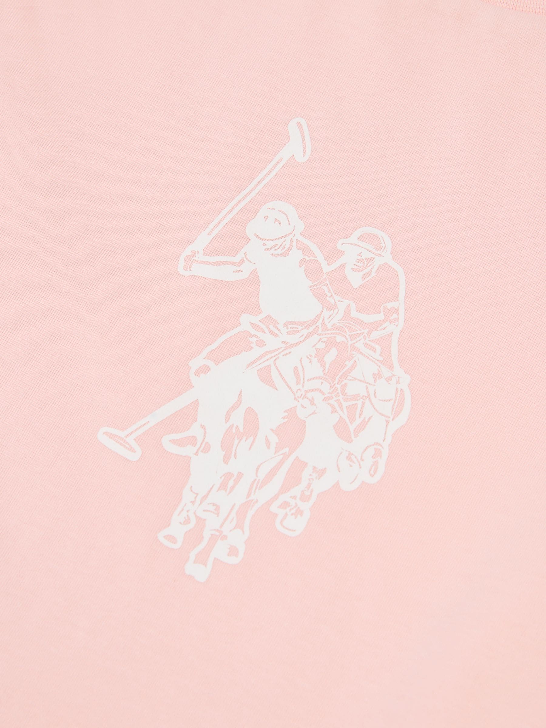 Dsiney Kidz - U.S. Polo Assn Pink Print T-Shirt & Jersey Shorts Set image 5