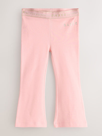 Baker by Ted Baker 2 Pack Pink Flares Leggings image 2