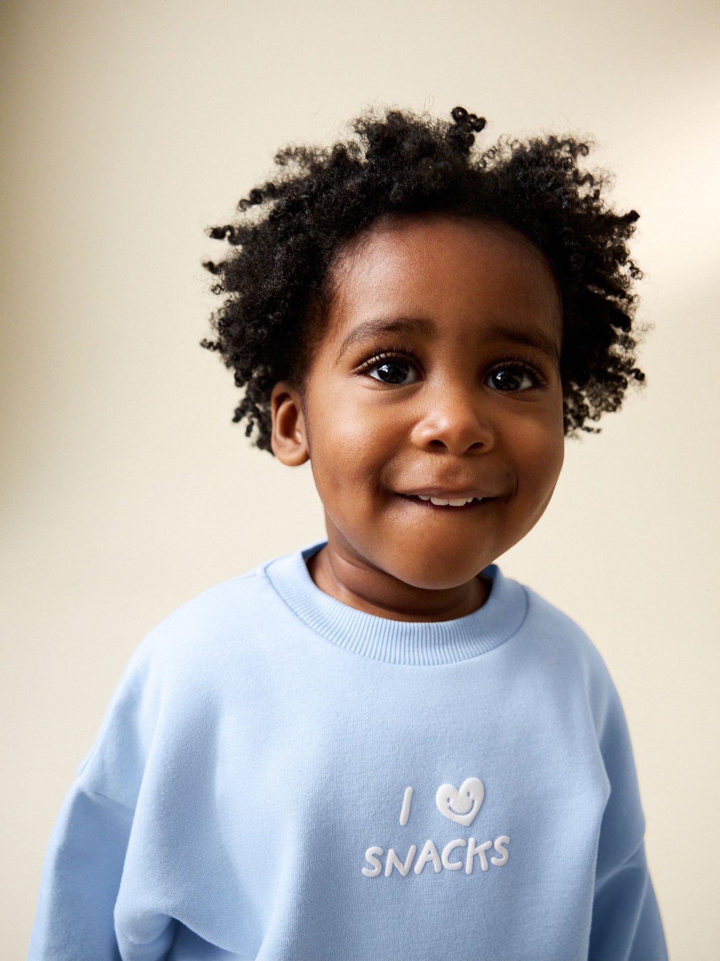 Dsiney Kidz - Blue I Love Snacks Printed Crew Neck Sweat Top (3mths-7yrs) image 4
