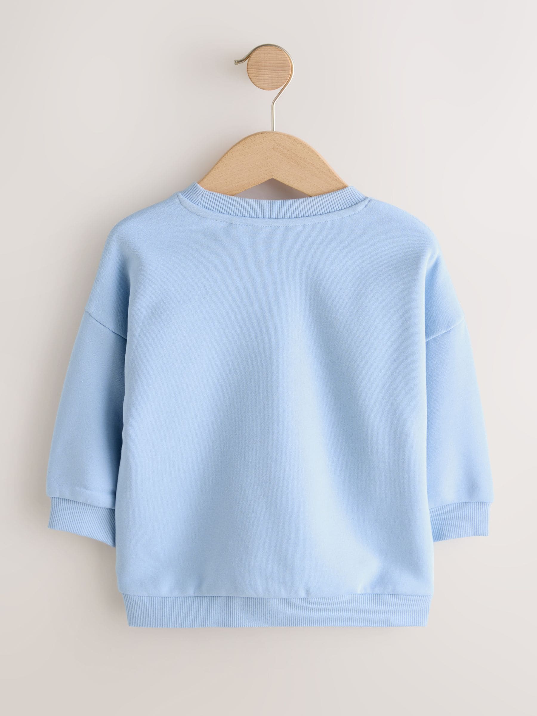 Dsiney Kidz - Blue I Love Snacks Printed Crew Neck Sweat Top (3mths-7yrs) image 6