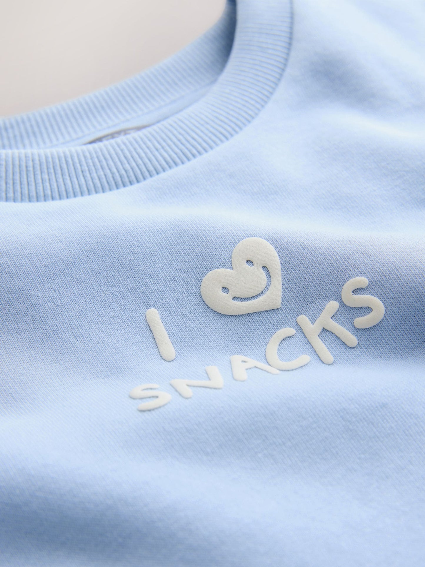 Dsiney Kidz - Blue I Love Snacks Printed Crew Neck Sweat Top (3mths-7yrs) image 8