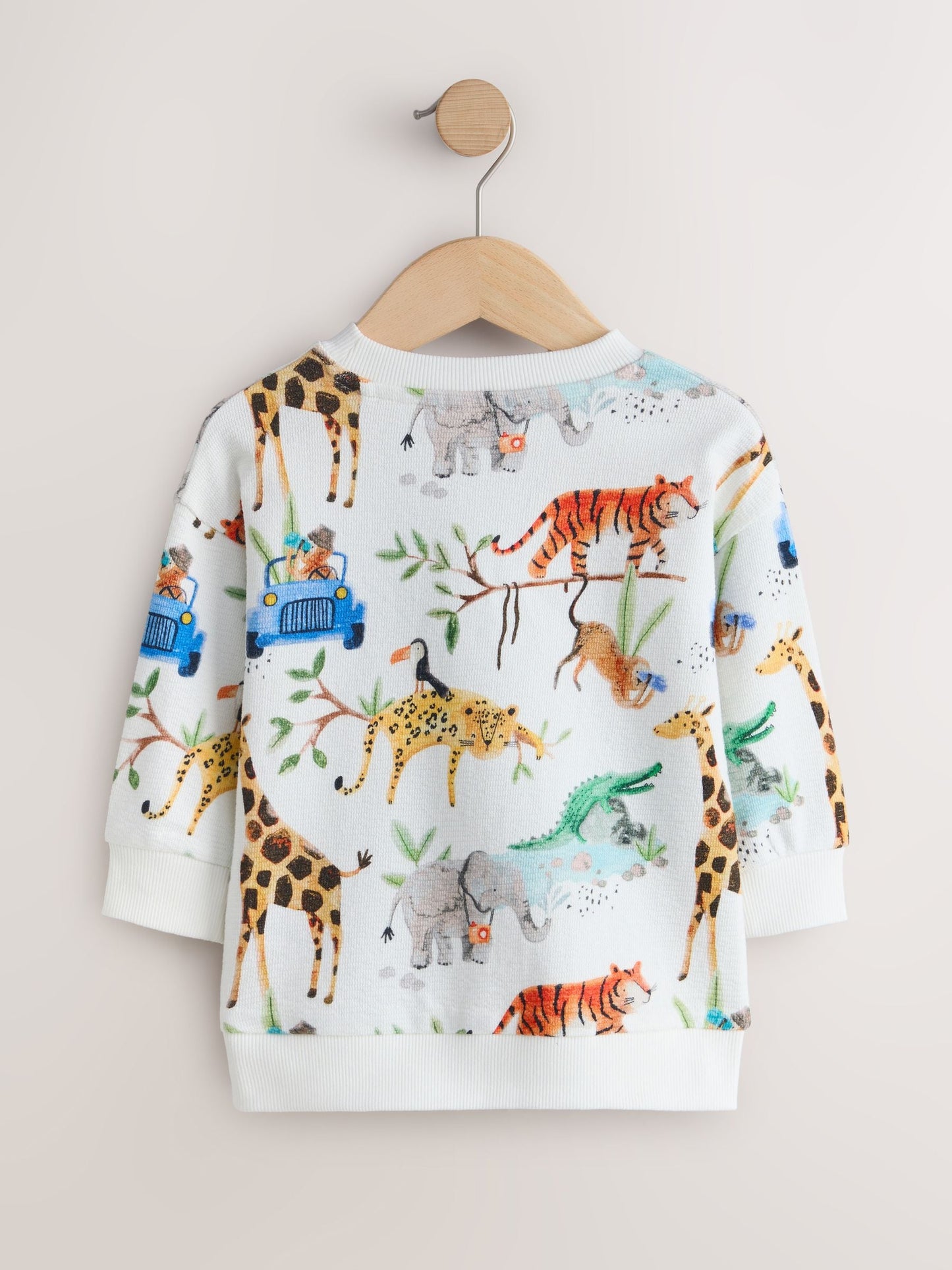 Dsiney Kidz - Watercolour Animals All Over Printed Crew Neck Sweat Top (3mths-7yrs) image 5