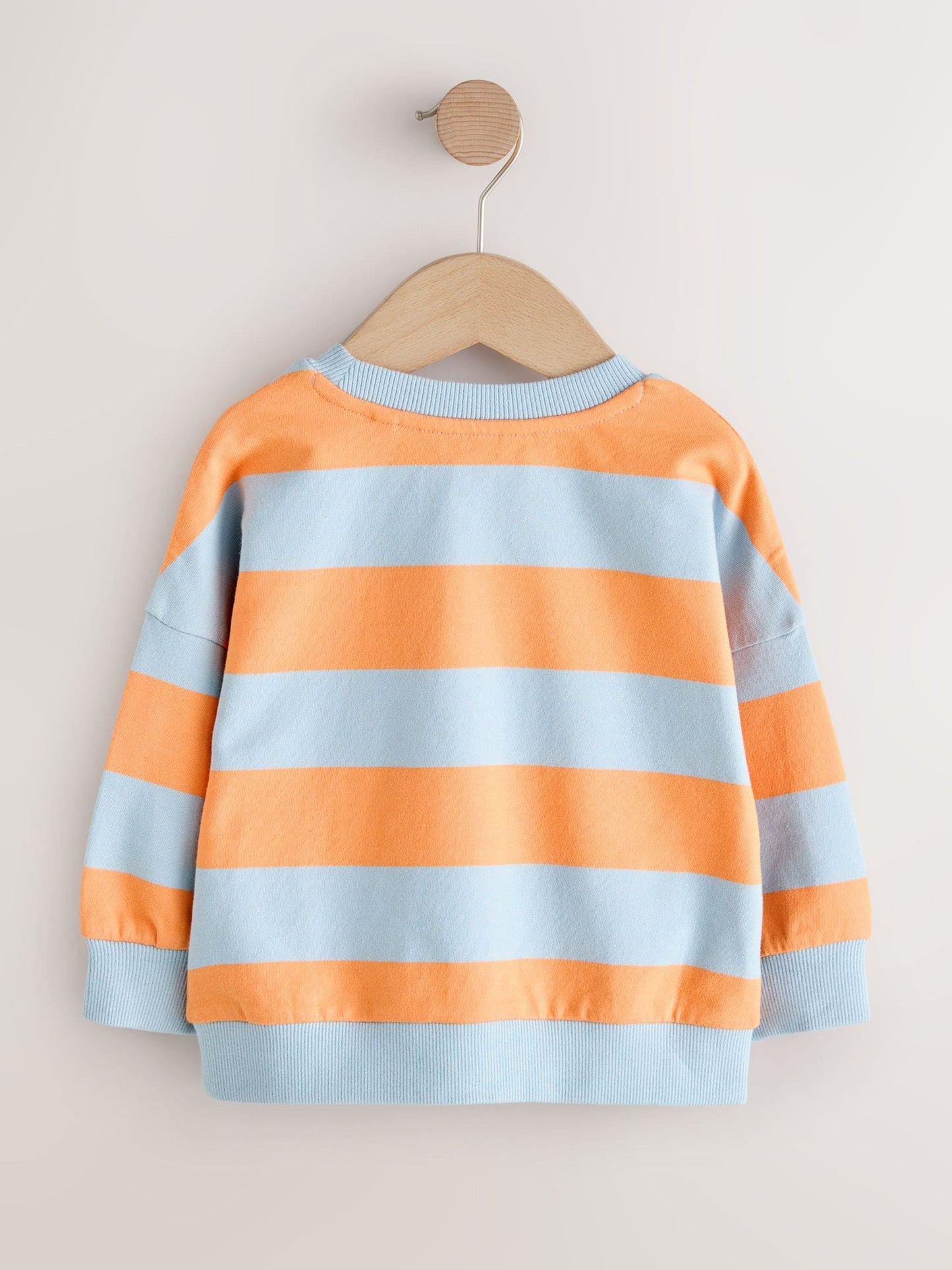 Dsiney Kidz - Orange & Blue Stripe All Over Printed Crew Neck Sweat Top (3mths-7yrs) image 5