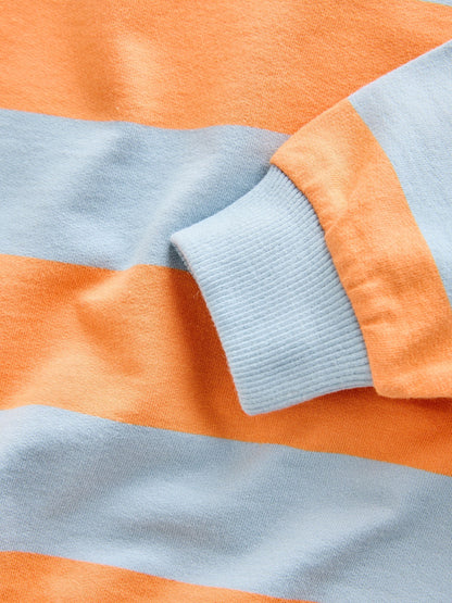 Dsiney Kidz - Orange & Blue Stripe All Over Printed Crew Neck Sweat Top (3mths-7yrs) image 7