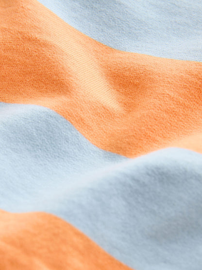 Dsiney Kidz - Orange & Blue Stripe All Over Printed Crew Neck Sweat Top (3mths-7yrs) image 8