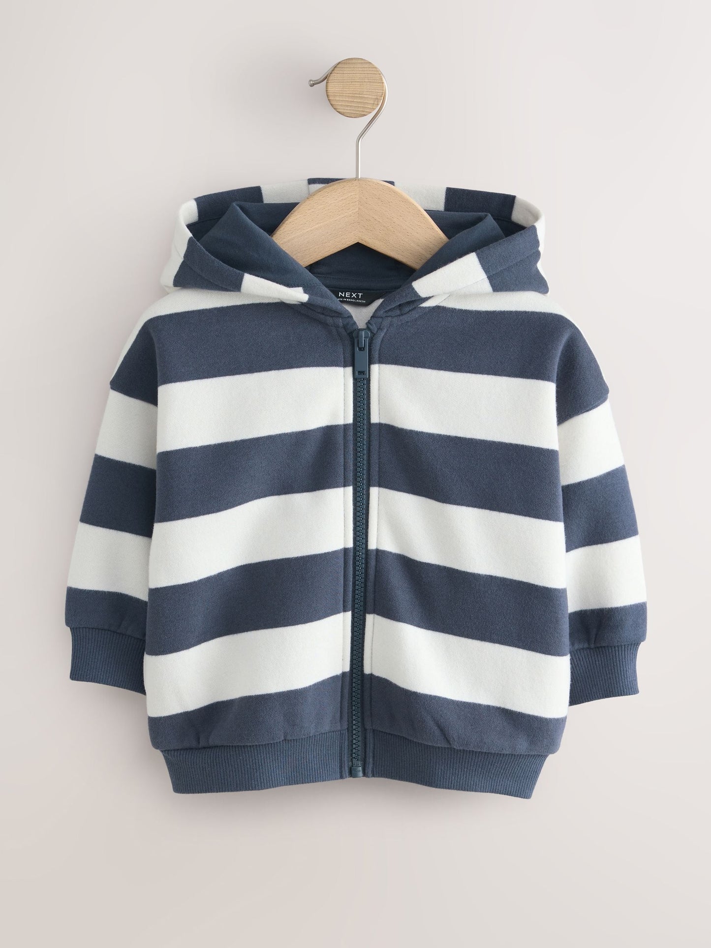 Dsiney Kidz - White/Blue Stripe Zip Thru Hoodie (3mths-7yrs) image 5