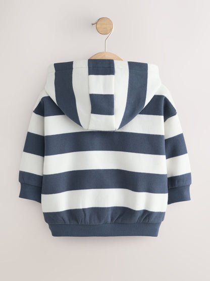 Dsiney Kidz - White/Blue Stripe Zip Thru Hoodie (3mths-7yrs) image 6