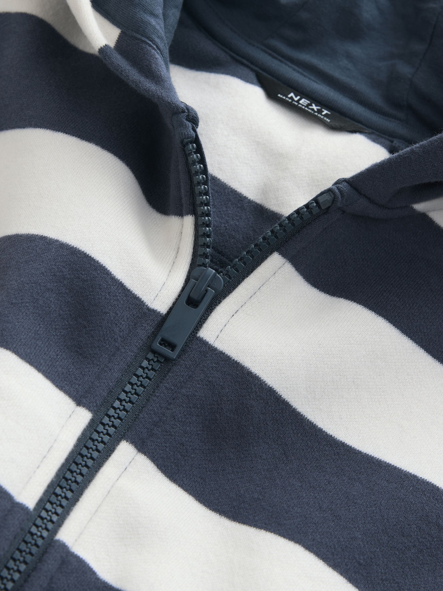 Dsiney Kidz - White/Blue Stripe Zip Thru Hoodie (3mths-7yrs) image 7
