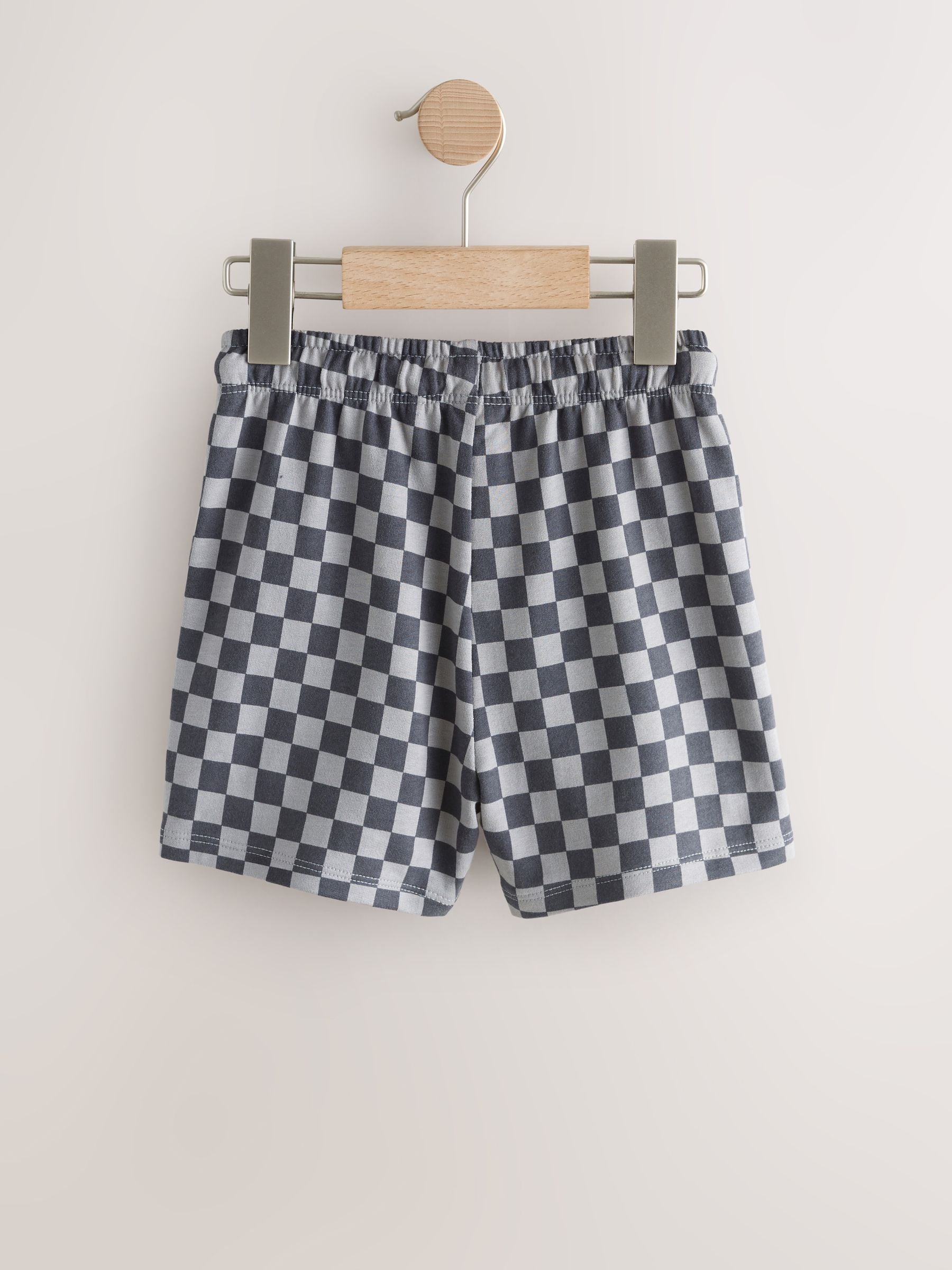Dsiney Kidz - Charcoal Checkerboard Jersey Shorts (3mths-7yrs) image 4
