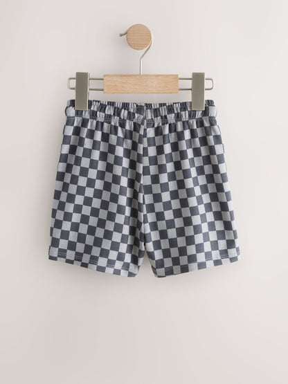 Dsiney Kidz - Charcoal Checkerboard Jersey Shorts (3mths-7yrs) image 4
