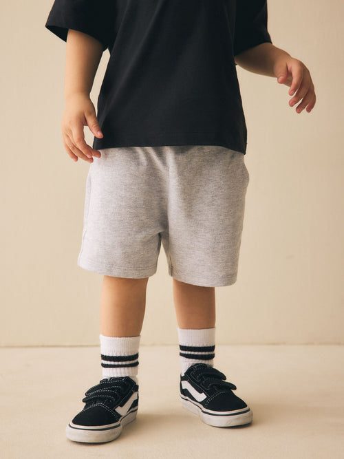 Grey Marl Jersey Shorts (3mths-7yrs) image 1