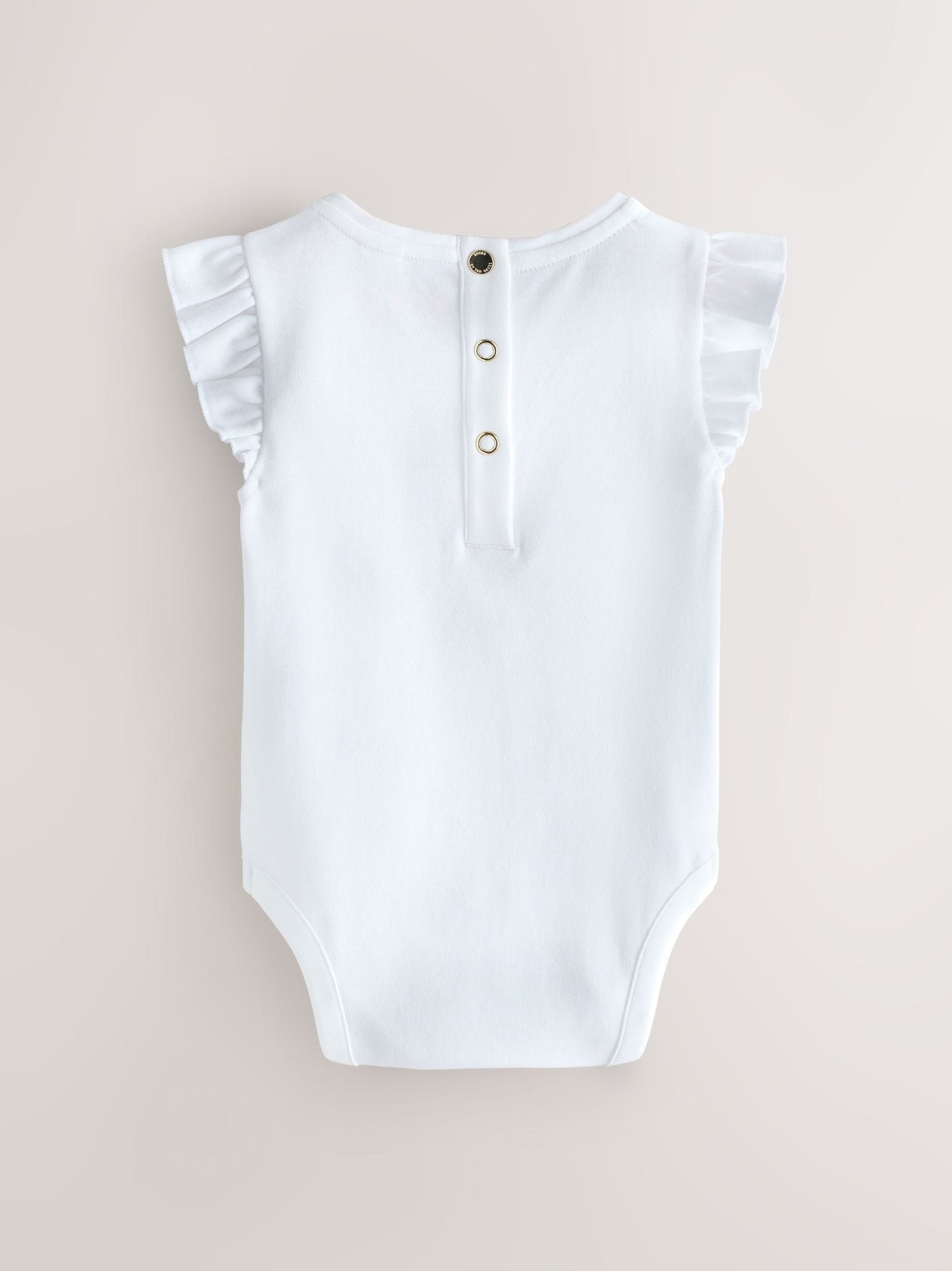 Baker by Ted Baker 2 Pack White/Pink Frill Bodysuits image 4
