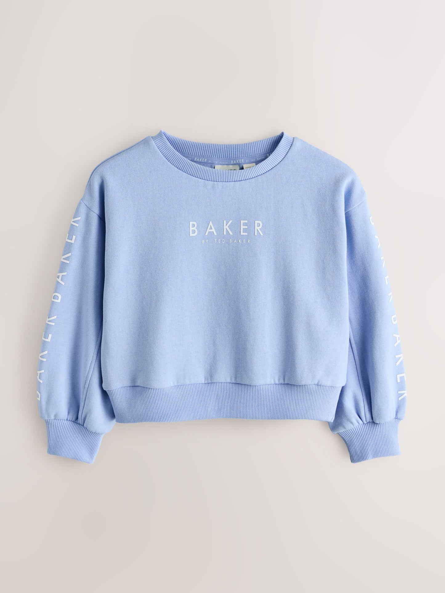 Baker by Ted Baker Blue/White Floral Graphic Sweat Tops 2 Pack image 2