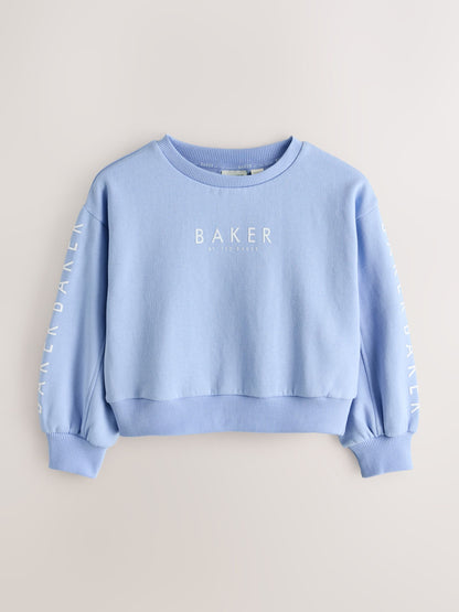 Baker by Ted Baker Blue/White Floral Graphic Sweat Tops 2 Pack image 2