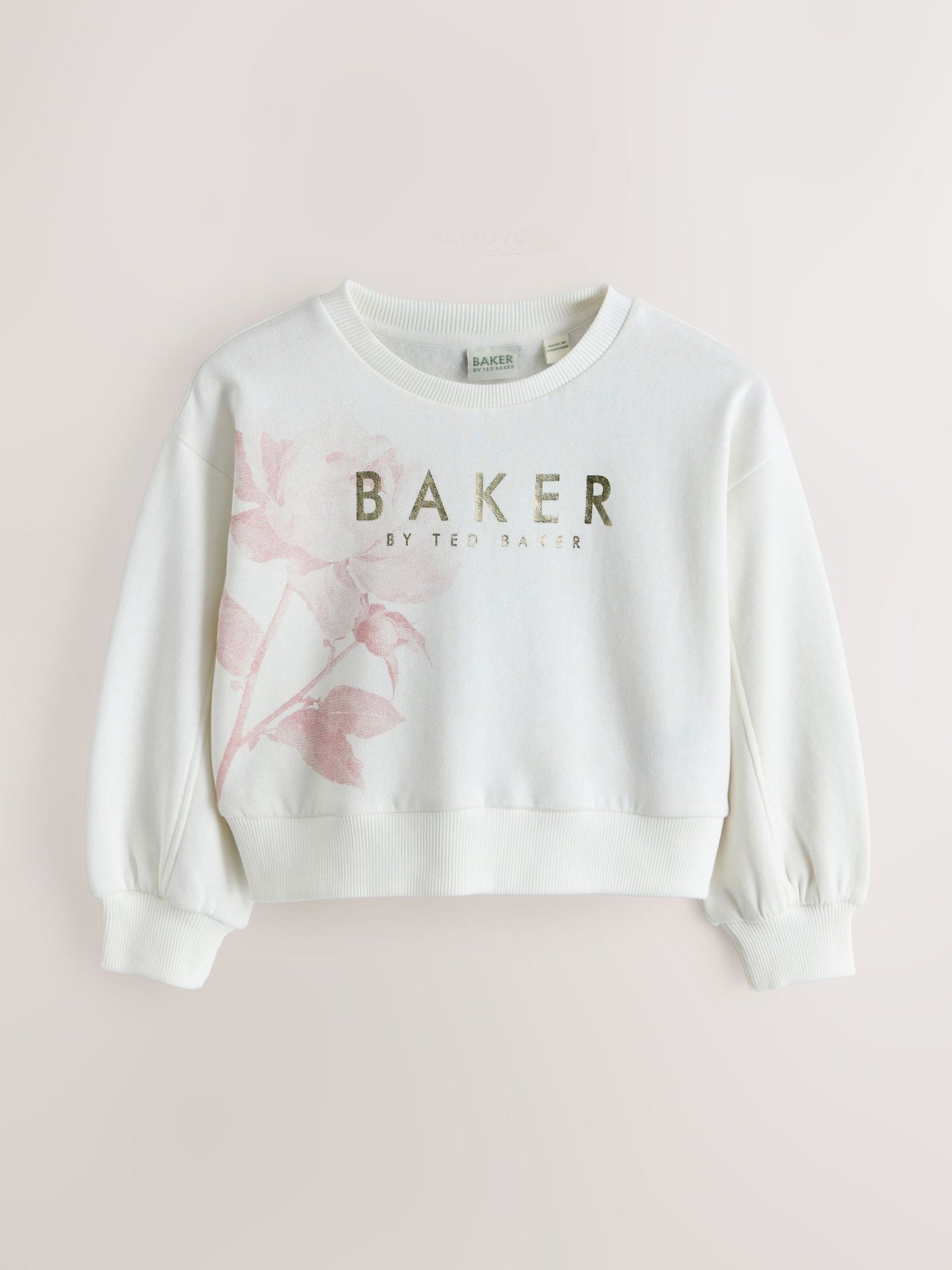 Baker by Ted Baker Blue/White Floral Graphic Sweat Tops 2 Pack image 3